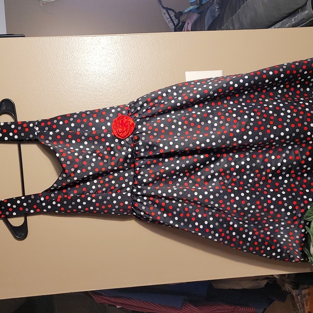 Disorderly Girls XXL 20.5 formal special occasion colorful polka dot party dress